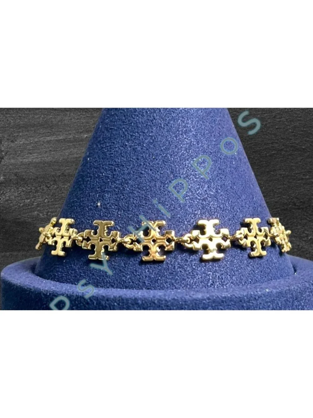 NEW!!!  Tory Burch Gold Kira Logo Clain Bracelet!